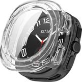 Strap-it Hard case hoesje met screenprotector van glas - Samsung Galaxy Watch Ultra / Ultra 2025 47mm (transparant)