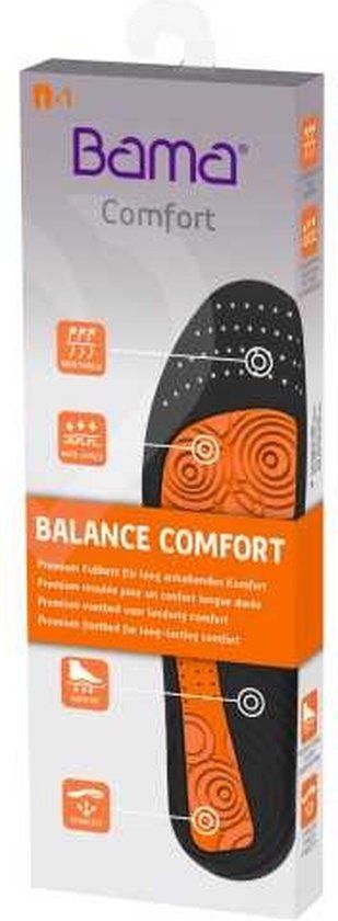 Bama Balance Deo inlegzolen - Zwart - Maat 37