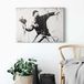 A.S. Création Canvas print DD123082 Flower Thrower 0,7 x 0,5 m Wit Kantoor Hal/Gang Keuken Slaapkamer Woonkamer