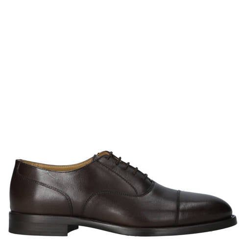 Mango Man leren veterschoenen bruin