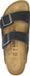 Birkenstock Arizona Pantoufles Cuir huilé Noir Étroit Unisexe - Taille 36