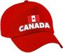 Bellatio Decorations Pet - Rood - Canadese Vlag