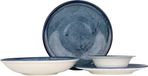 Kütahya Porselen Serviesset (Large) - Blue Stone - 24 pièces - 6 personnes - Porcelaine
