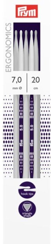 Prym Ergonomics 5 stuks kousenbreinaalden 20 cm 7,0 mm