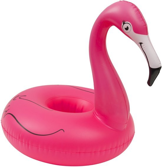 Enjoy summer Opblaasbare Flamingo Cupholder 18 Cm Roze