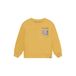 Daily7 oversized sweater met backprint - geel