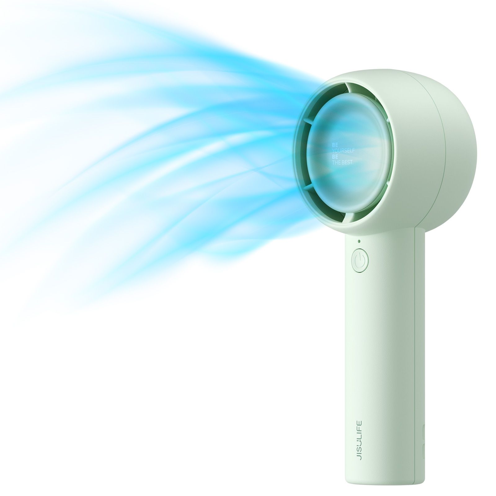 JISULIFE Mini draagbare ventilator Krachtige Turbo oplaadbare bladloze ventilatoren Ultrastille persoonlijke handventilator Kleine zak Handventilator