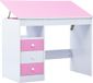Maison Exclusive - Bureau d'enfant inclinable rose et blanc