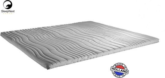 SleepNext Topdekmatras - Topper NASA-VISCO-Traagschuim - 160x200cm - Wit