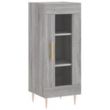 VidaXL Dressoir, grijs Sonoma, 34,5 x 34 x 90 cm, houtvezel