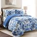 Lush Decor Sydney 3-delige Quilt Set, Navy & White, King
