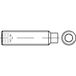 TOOLCRAFT TO-5415024 Vis sans tête M12 80 mm acier étamé par galvanisation 50 pc(s)