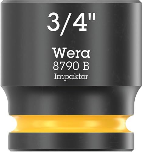 Wera 05005522001 8790 B Impaktor dopsleutelinzetstuk met 3/8\"-aandrijving, 3/4\" x 30 mm