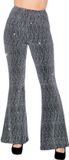 Wilbers Party Glitter Broek Flared Zilver - Maat XL - 46/48