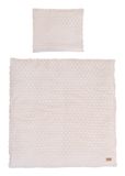 roba Babybeddengoed Frosty Almond 80x80 cm – 2-delige beddengoedset voor baby’s, maat 80x80 cm, biologisch katoen, GOTS & OEKO-TEX 100, beige
