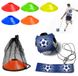 Ceinture d'entraînement de football avec 10 cônes pour exercices efficaces