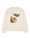 Watapparel Sweatshirt 'Ich hase dich!' lichtbeige / bruin / zwart
