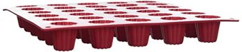 Crealys 513107 siliconen Cannelé-vorm, rood
