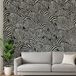 Livingwalls Fotobehang dier in zwart, wit - hoogwaardig vliesbehang 398731 met motief op 1,59 m x 2,80 m - Made in Germany