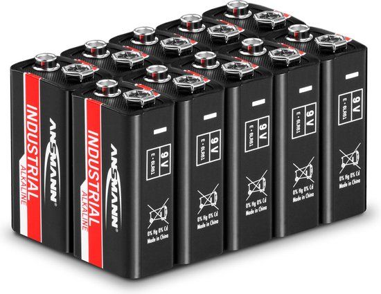 Ansmann 1505-0001 - 9V Alkaline Batterijen - 10 stuks