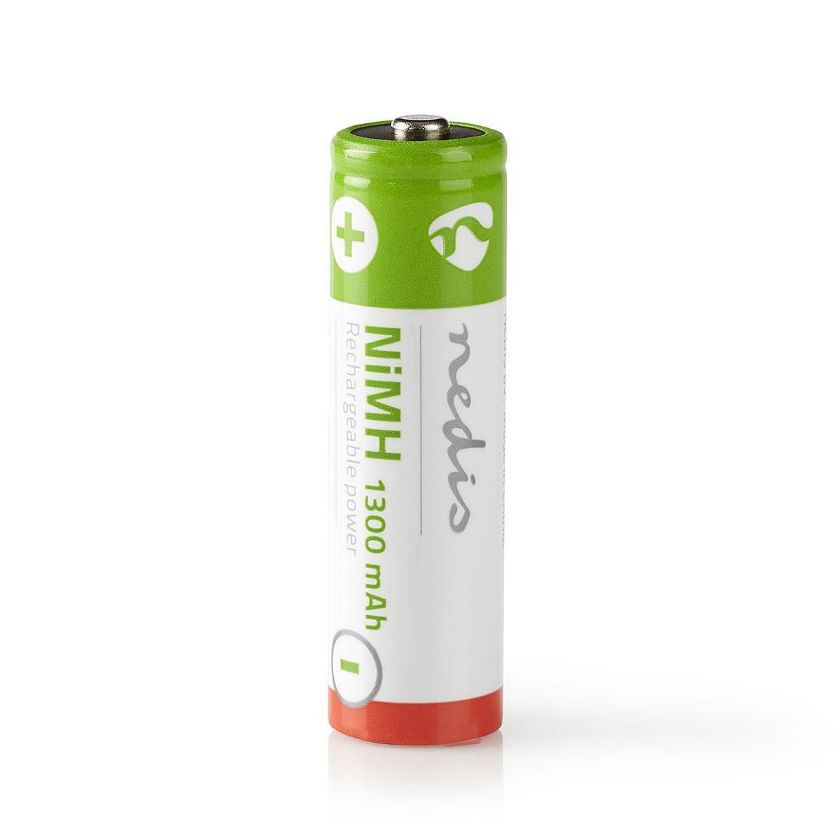 Nedis BANM13HR64B AA NiMH Oplaadbare Batterijen - 1300 mAh - 4 stuks