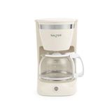 Salter Retro filterkoffiezetapparaat, 1,25 l glazen kan, 10 kopjes | 30 min warmhoudfunctie, automatische uitschakeling, oververhittingsbeveiliging, uitneembaar filter, 800 W, crème