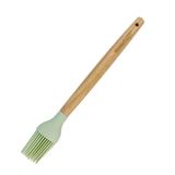 Fackelmann Keukenkwast met siliconen haren, houten handvat, max. 230 °C, gebakkwast geschikt voor dressing, marineren, handwas, grootte 27 x 4 cm, Ocean lijn