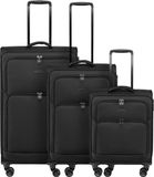 Epic Dynamo 4 wielen Kofferset 3-delig - Zachte bagage - TSA slot - black