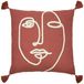 furn. Uno Face Kussenhoes, Rode Klei, 45 x 45cm