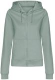 Just Hoods Dames Hoodie XXL Stoffig Groen Katoen
