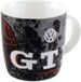 BRISA VW Collection – Volkswagen stor keramik kaffe-te-cappuccino-mugg för köket i GTI-design (370 ml/GTI svart/röd)