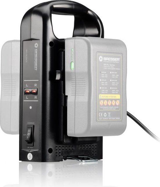 BRESSER RL-2KS Dubbele Lader voor V-Mount Accu's