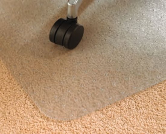 Floortex Vloerbeschermer / Bureaustoelmat PVC - Voor tapijt - 90x120cm