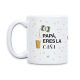 UO Mok met opschrift "Papa, du bist der Riet, cadeau voor vaders, origineel vaderdagcadeau, onzichtbare vriend, 350 ml, keramiek