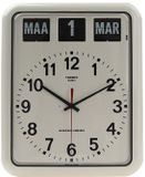 Twemco Dementieklok | Seniorenklok | Kalenderklok | Model: BQ-12A | Kleur: Wit | Nederlandstalig