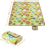 DETEX Picknickkleed 200x200cm XXL Waterdicht Geïsoleerd Opvouwbaar Gebloemd