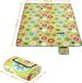 DETEX Picknickkleed 200x200cm XXL Waterdicht Ge ïsoleerd Opvouwbaar Gebloemd