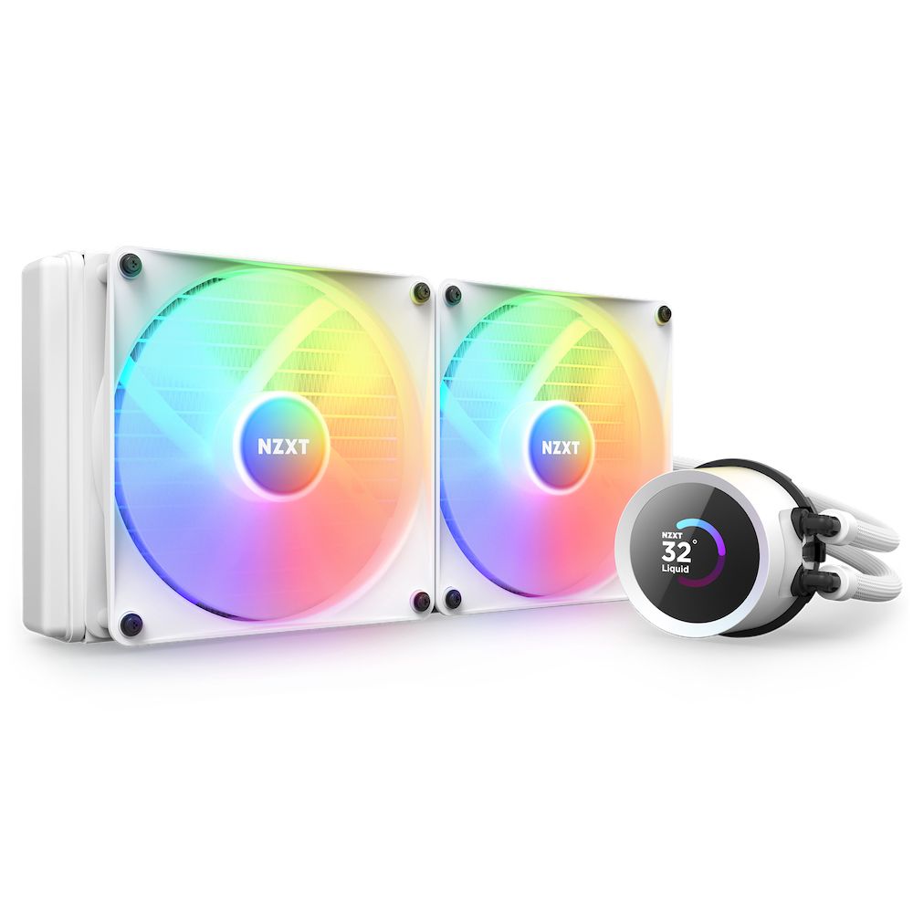NZXT Kraken 280 RGB Processor Liquid Cooler - 14cm - White