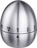 Westmark Short Time Piece, mechanisch, voor 60 minuten, eenvoudig ontwerp, roestvrij staal, Tempus, zilver/zwart, 10972260