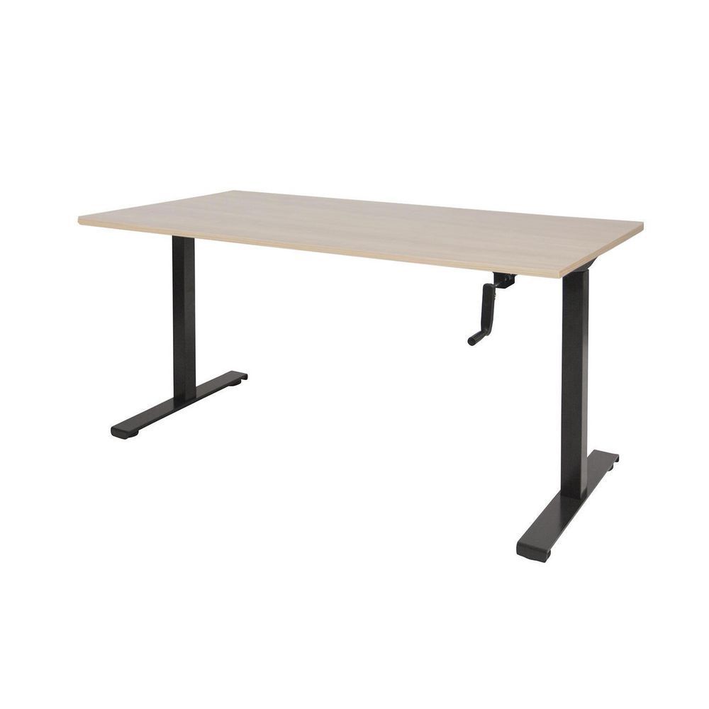 Prof Desk Bureau Pendolo basic 160x80 cm, Lindberg Eiken, Zwart