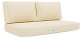 Ensemble Premium Coussins 100x50 Jaune Beurre - 1 Assise + 2 Dossiers