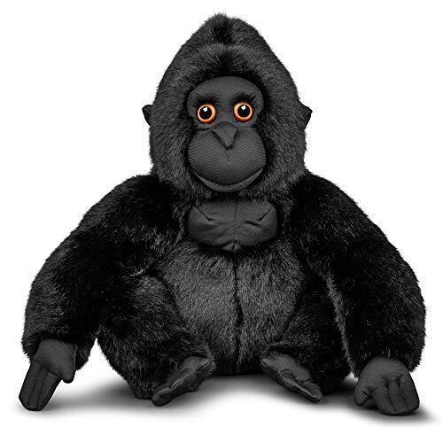 Animigos Pluche dier Gorilla, knuffeldier in realistisch design, knuffelzacht, ca. 26 cm groot