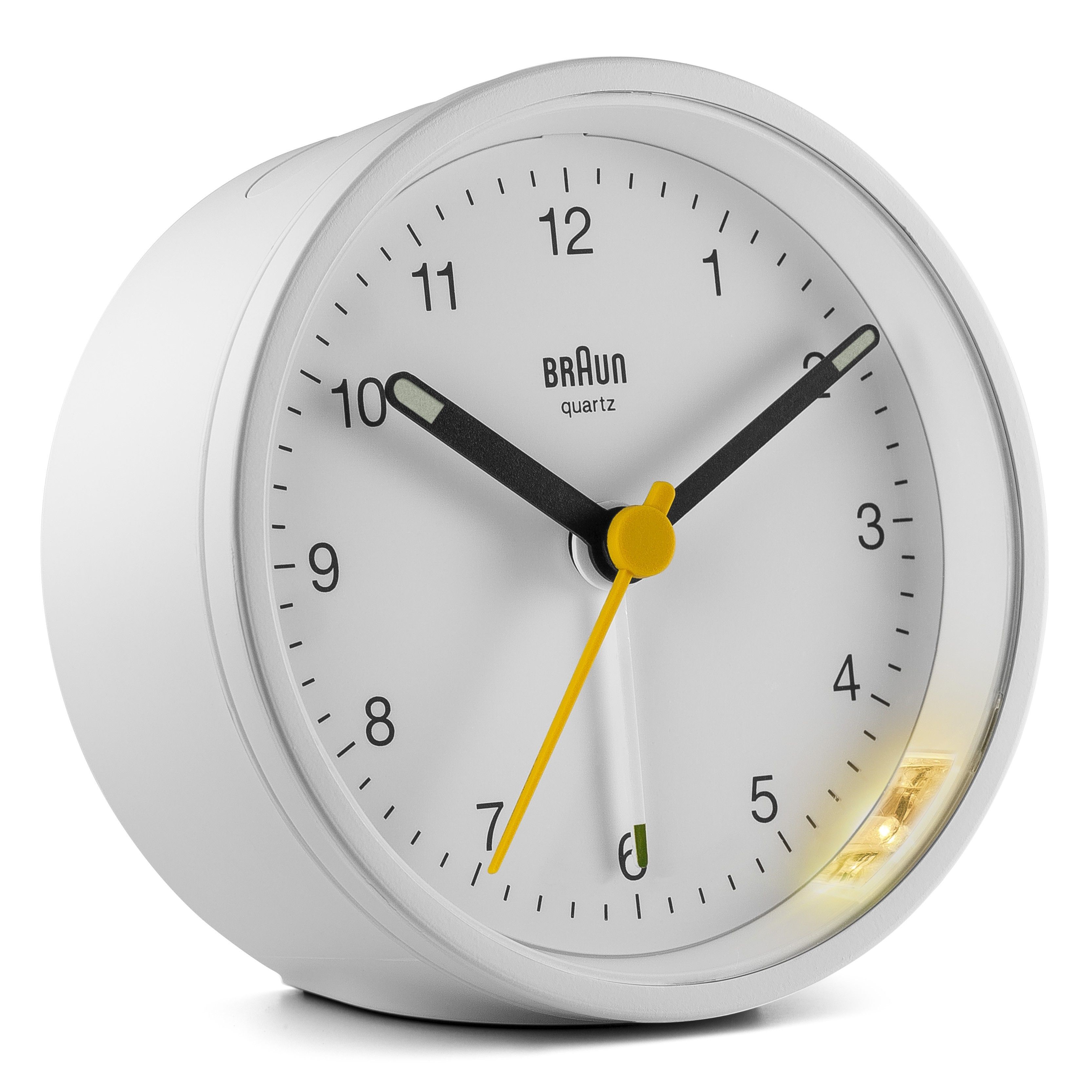 Braun BC12W - Wekker - Analoog - Stil uurwerk - Wit - 7 cm