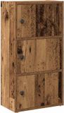 vidaXL Boekenkast - 40x24x77 cm - Bewerkt Hout - Oud Houtkleurig