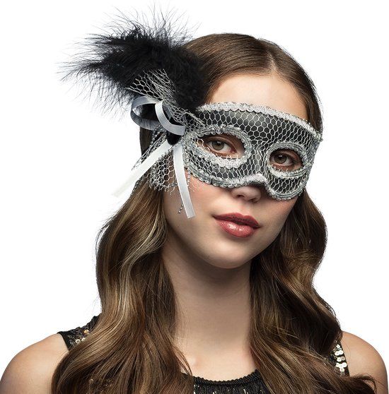 Boland - Masker Venice flapper - Volwassenen - Charleston - Gala - Carnaval - Themafeest