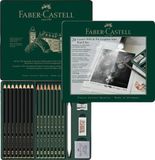 Faber-Castell Pitt Mat en 9000 serie grafietpotloden in blik