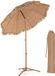 COSTWAY Strandparasol Hawaii, PP-strooiparasol met verstelbare helling, inklapbaar statief en draagtas, geschikt voor strand, tuin en markt