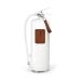 Solstickan Design Extincteur Solstickan 6 kg Cuir blanc-marron foncé
