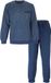 Paul Hopkins Heren Pyjama - Badstof - Lange Mouwen - Print - Blauw - Maat XL