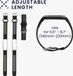 kwmobile 2x horlogebandjes geschikt voor Xiaomi Mi Smart Band 6 / Mi Band 6 / Band 5 - Smartwatch bandjes van TPU - Activity tracker horloge band in zwart / grijs / zwart / groen